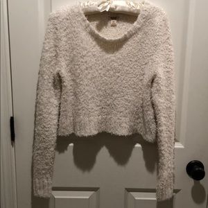 Mossimo Supply Co. crop ivory sweater